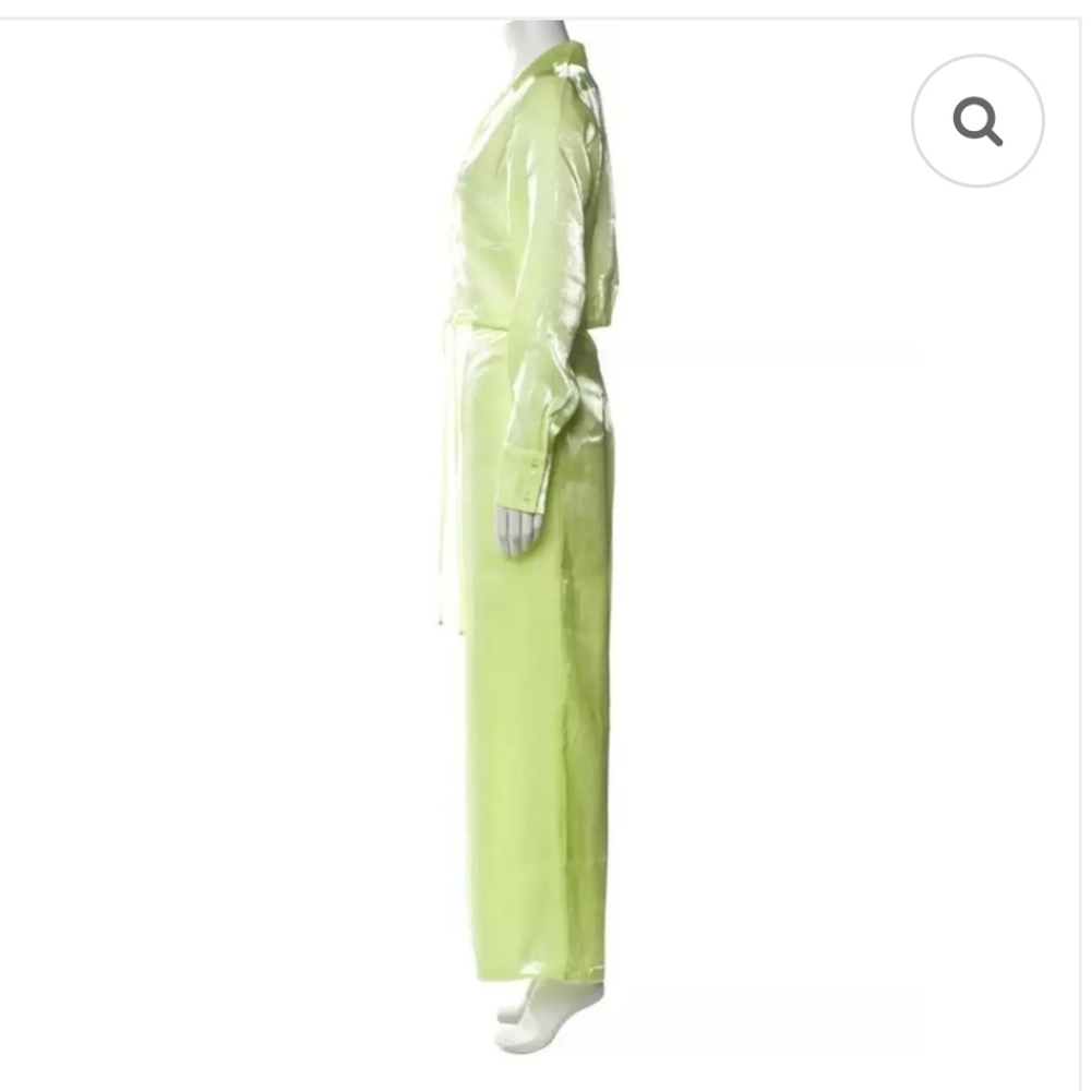 House of Harlow 1960 Light Green Shimmering Pant Set - Picture 2 of 7